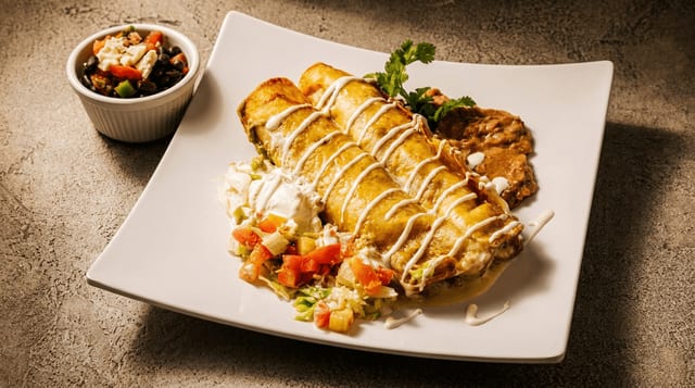 Chimichangas.
